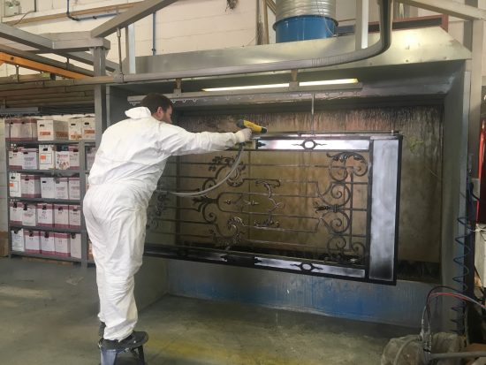 Fort Security Replica Stainless Steel Front Entrance In Powder Coating Area 